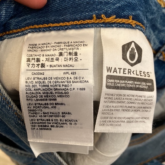 Levi’s Premium Ribcage Straight Ankle (2021), Capital E, 32x27, NWT, $108 MSRP - Picture 9 of 15